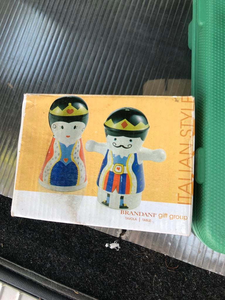 Koning en koningin peper en zout stel, Ophalen of Verzenden