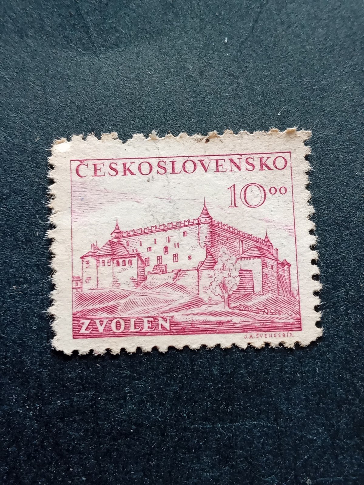 Tsjechoslowakije Zvolen 1000 postzegel, Ophalen of Verzenden, Overige landen