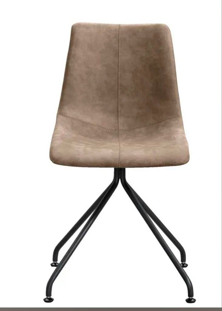 Leenbakker stoel - Draaibaar - Taupe/Bruin, Ophalen, Zo goed als nieuw, Stof, Eén