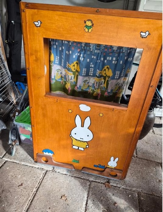 Houten poppenkast met handpoppen - Nijntje thema, Ophalen, Gebruikt, Overige typen