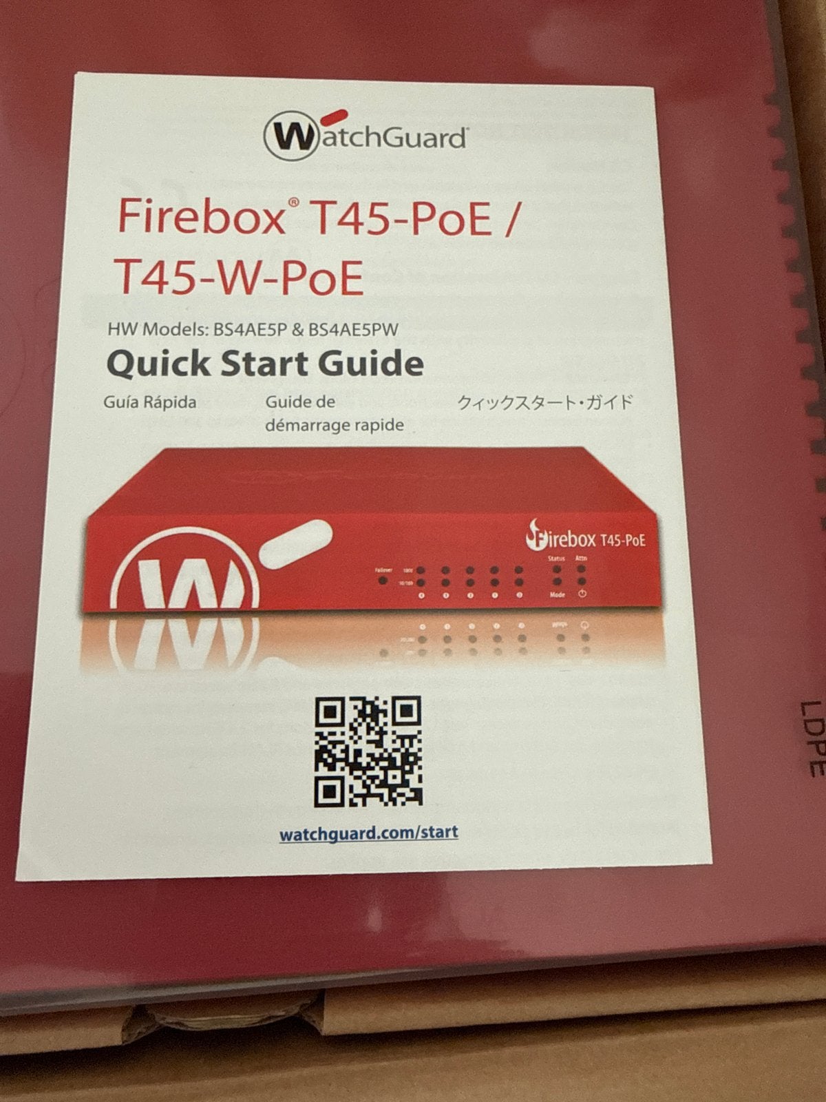 WatchGuard Firebox T45-PoE UTM Firewall - Nieuw in doos, Ophalen of Verzenden, Nieuw, Router