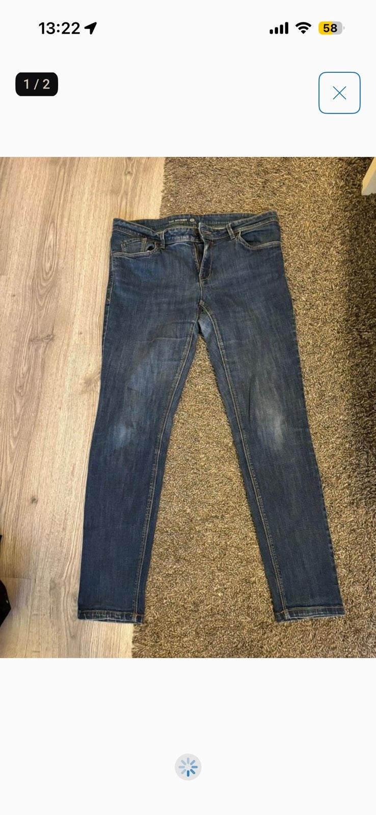 Maat 42 🟢, Kleding | Dames, Spijkerbroeken en Jeans, Ophalen of Verzenden, Zo goed als nieuw, Blauw, W33 - W36 (confectie 42/44)