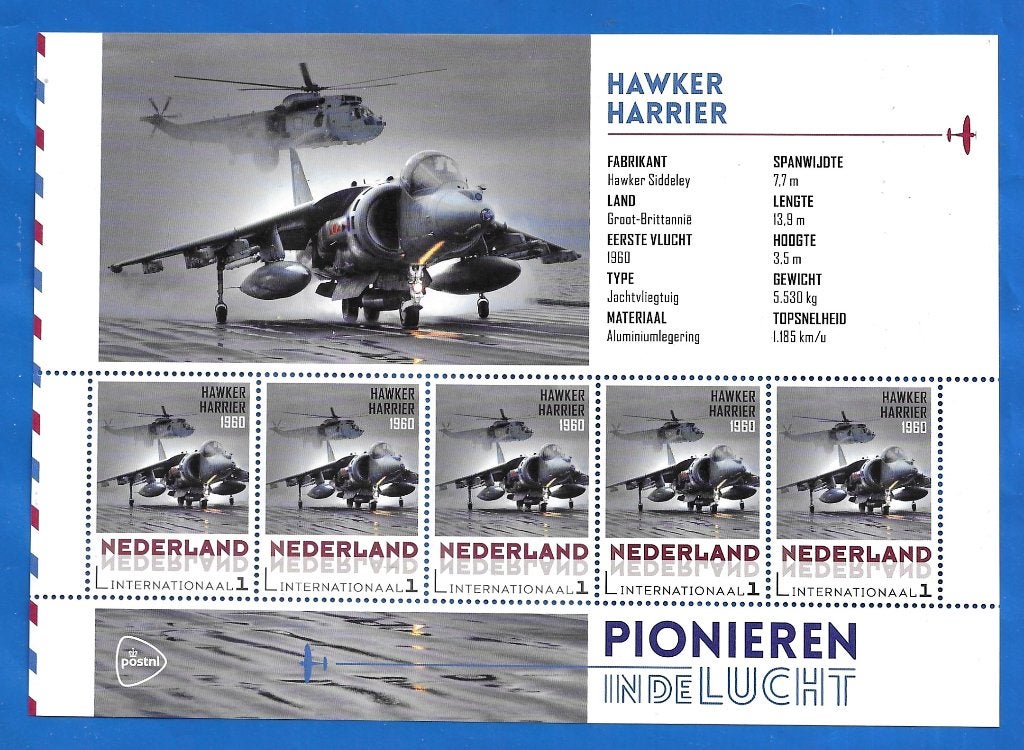 NVPH 3197 Pionieren in de lucht - Hawker Harrier 1960, Verzenden, Na 1940, Postfris