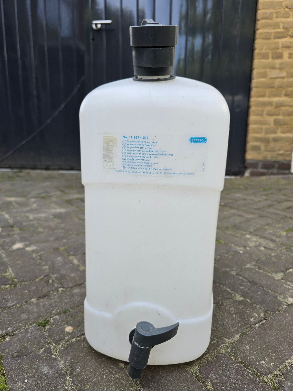 PRESSOL Waterjerrycan met kraan 20L, Ophalen, Gebruikt
