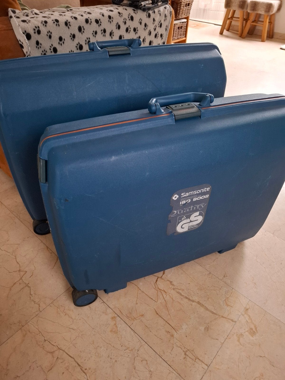 Samsonite kofferset, Sieraden, Tassen en Uiterlijk, Gebruikt, Hard kunststof, Slot, Ophalen of Verzenden