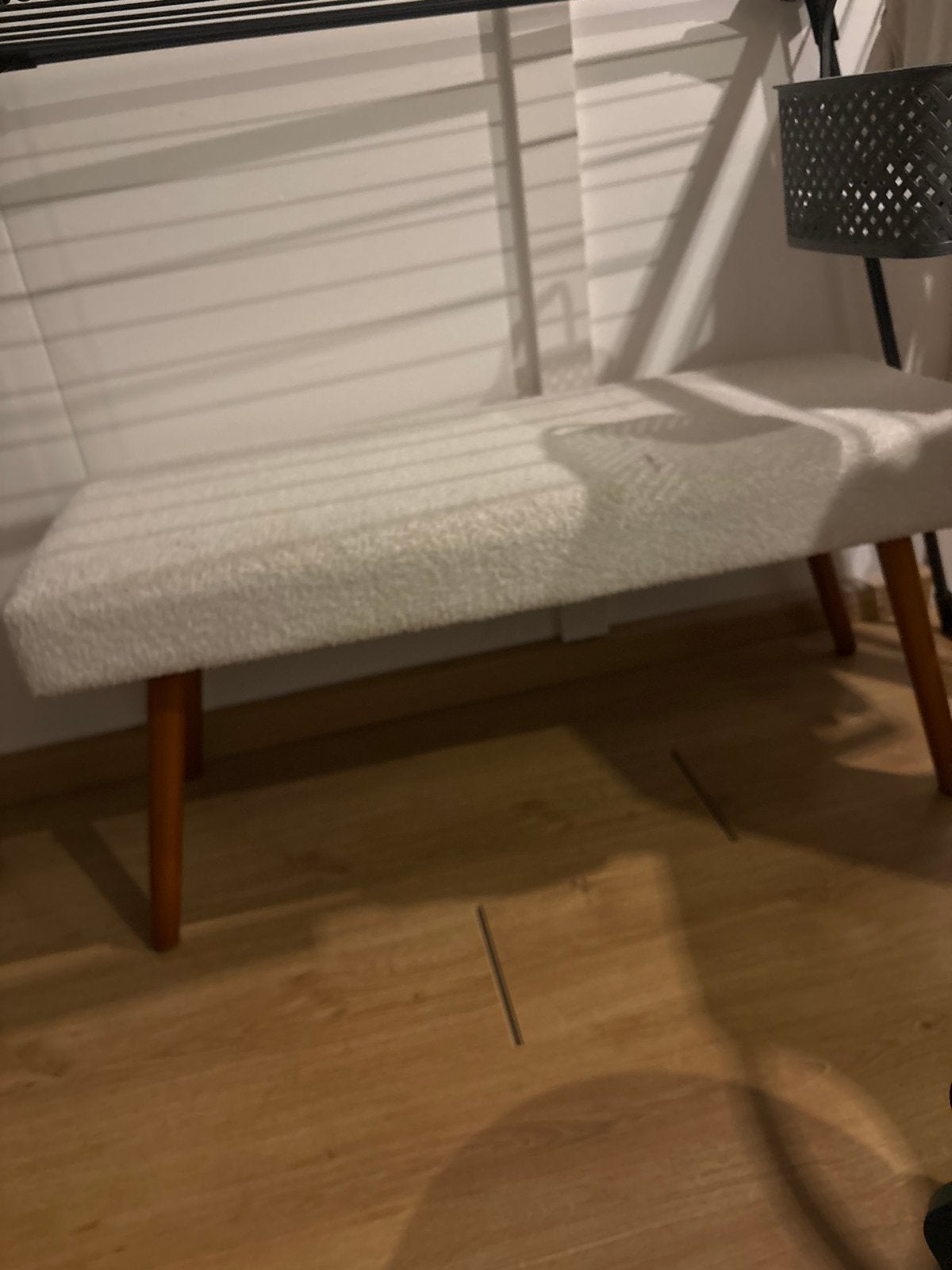 Wit Teddy Bankje voor Kinderkamer - Netjes, Huis en Inrichting, Ophalen, Wit, Zo goed als nieuw, Eén