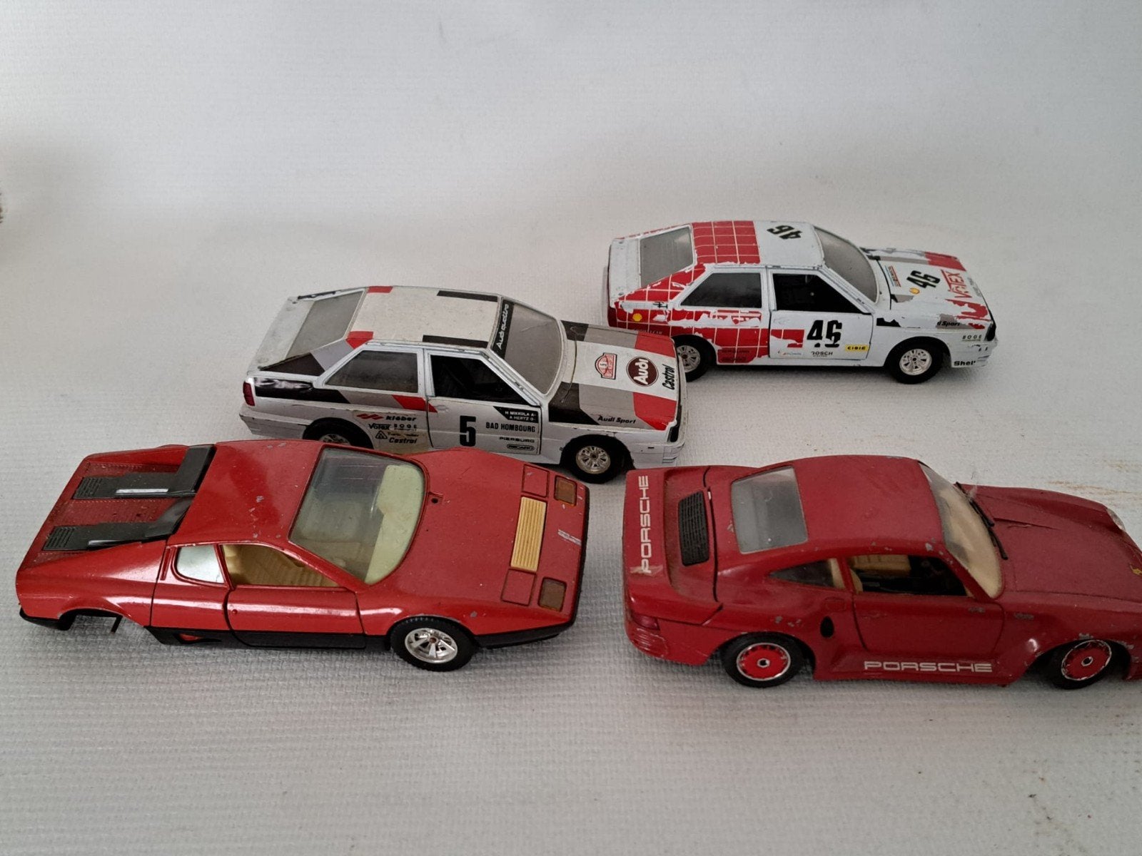 4x Bburago auto's, Hobby en Vrije tijd, Ophalen of Verzenden, Gebruikt, Auto, Bburago