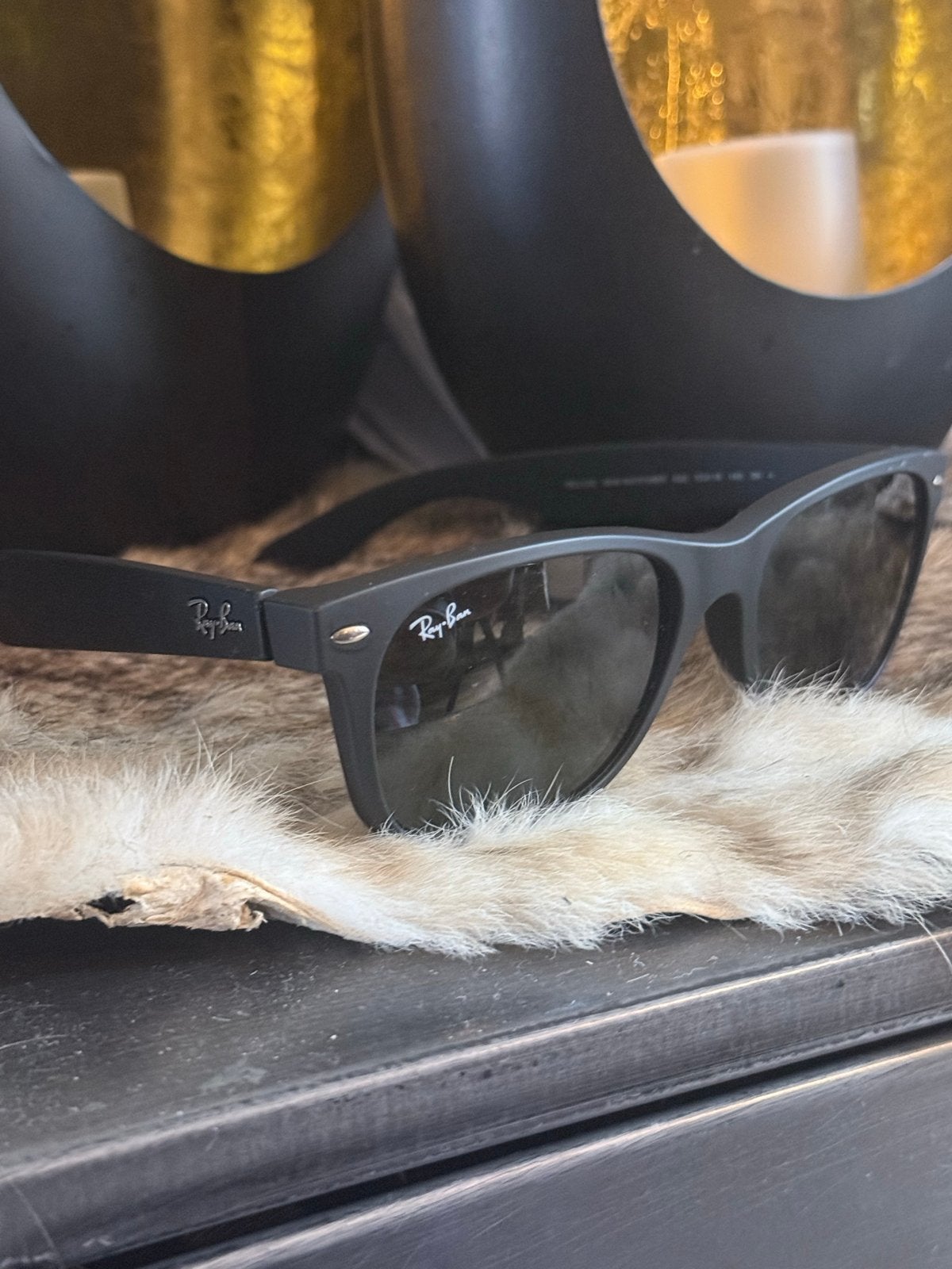 Ray-Ban New Wayfarer Zonnebril RB 2132, Zonnebril, Zwart, Ophalen of Verzenden, Zo goed als nieuw