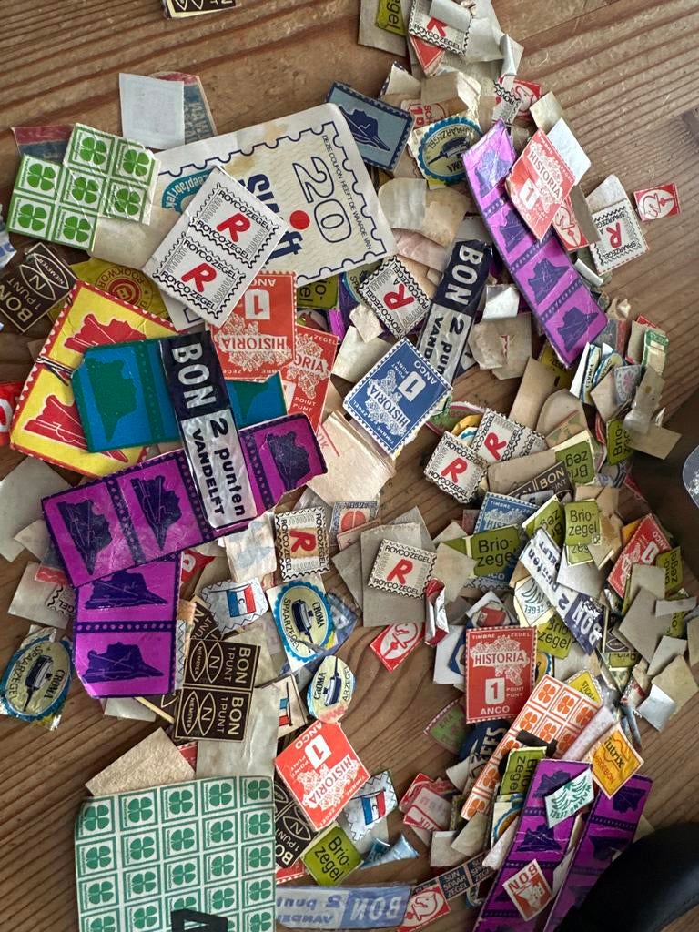 Vintage spaarzegels voor de verzamelaar, Ophalen of Verzenden, Overige soorten, Zegels, Bonnen of Punten