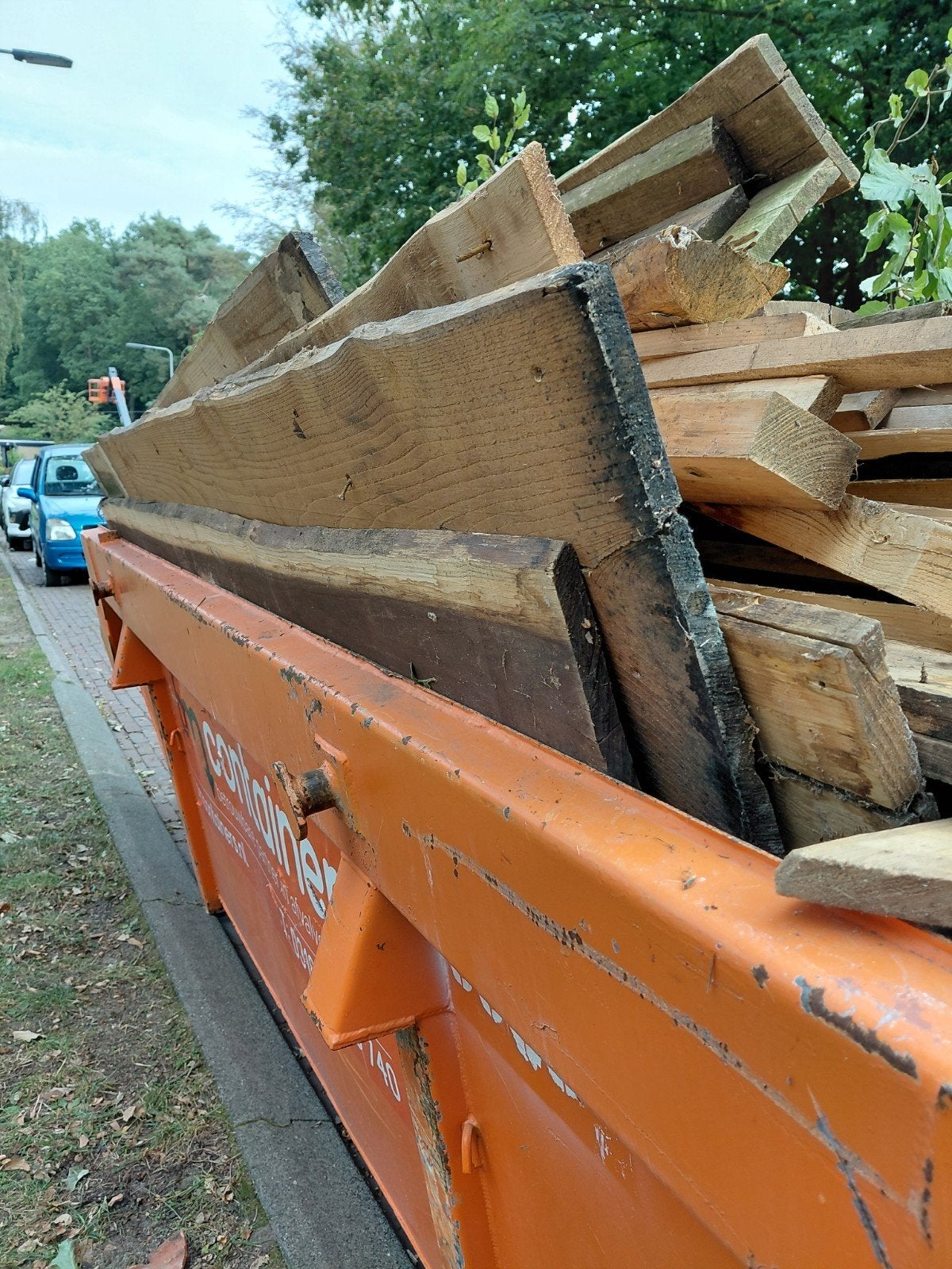 gratis: Diverse gebruikte houten planken en balken /palen, Ophalen, Gebruikt, Overige typen