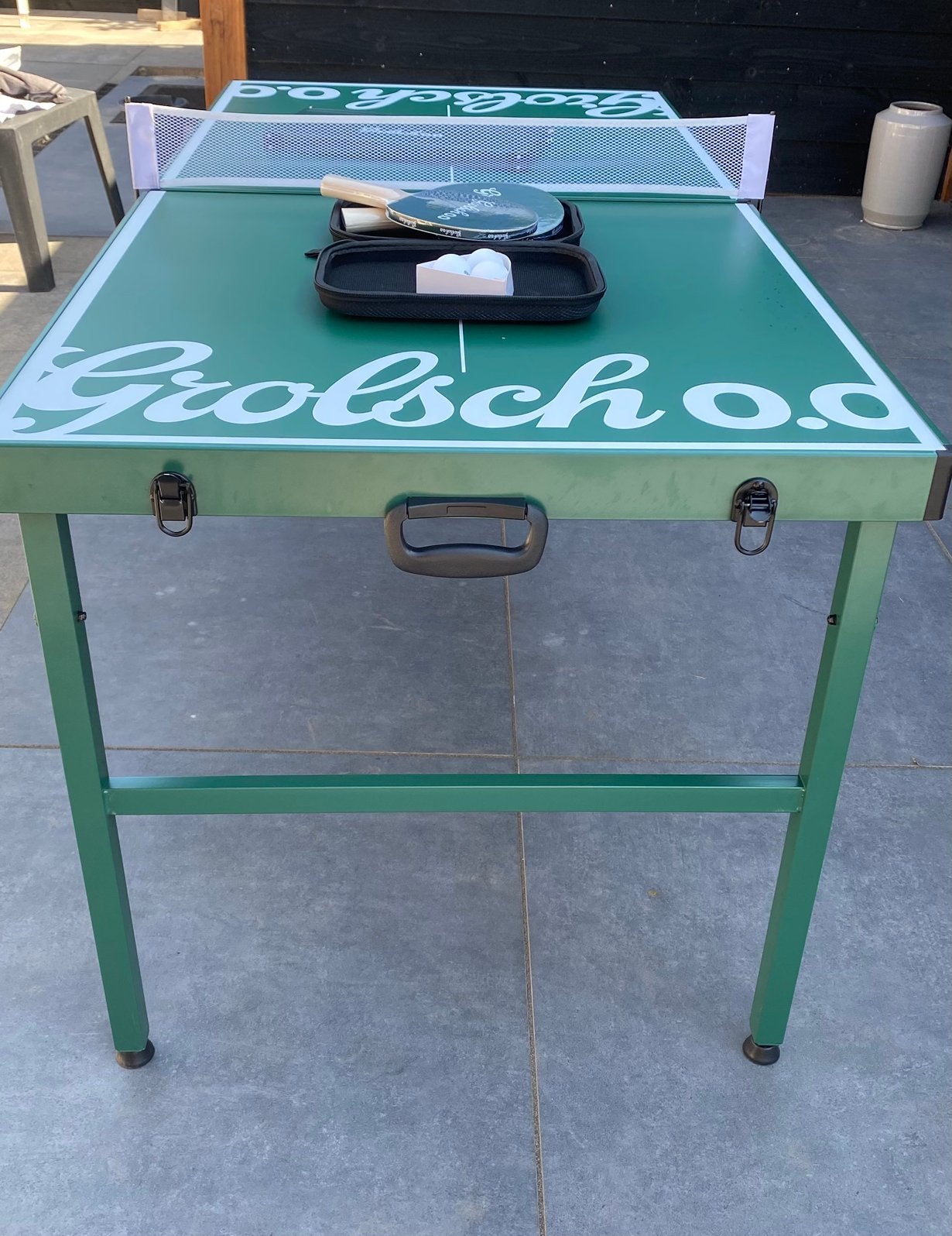 Nieuwe Grolsch Tafeltennistafel 152x75 cm met accessoires, Ophalen, Nieuw