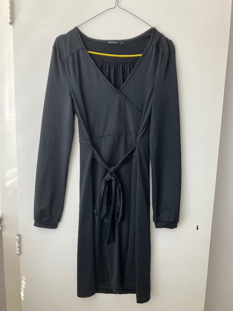 jurk, Kleding | Dames, Maat 38/40 (M), Zwart, Ophalen of Verzenden, Knielengte