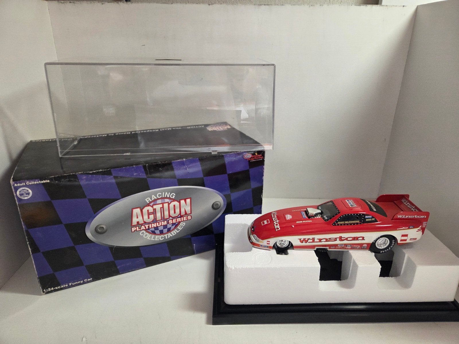 NHRA Funny Car/Dragster Mustang Winston 1:24, Overige merken, ., Ophalen of Verzenden, Zo goed als nieuw