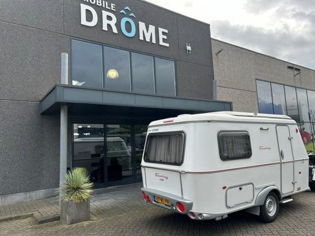Eriba Touring Triton 418 UNICO VOORTENT, Caravans en Kamperen, Standaardzit, Dwarsbed, Bedrijf, 4 tot 5 meter