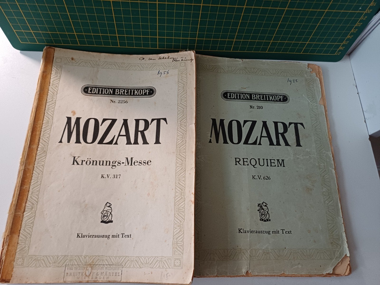 Pianouitreksel MOZART Krönungsmesse  en Requiem, Ophalen of Verzenden, Gebruikt, Artiest of Componist, Klassiek