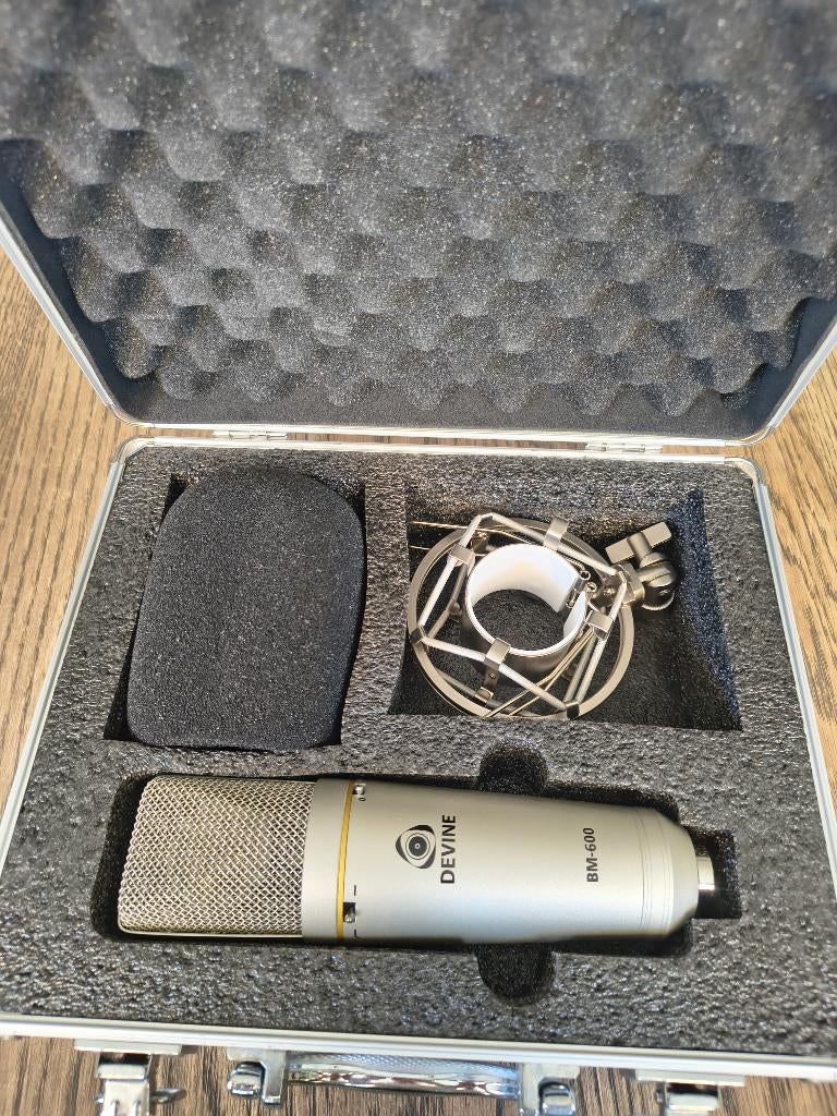 Devine BM-600 condensor microfoon, Muziek en Instrumenten, Microfoons, Ophalen, Zo goed als nieuw, Studiomicrofoon
