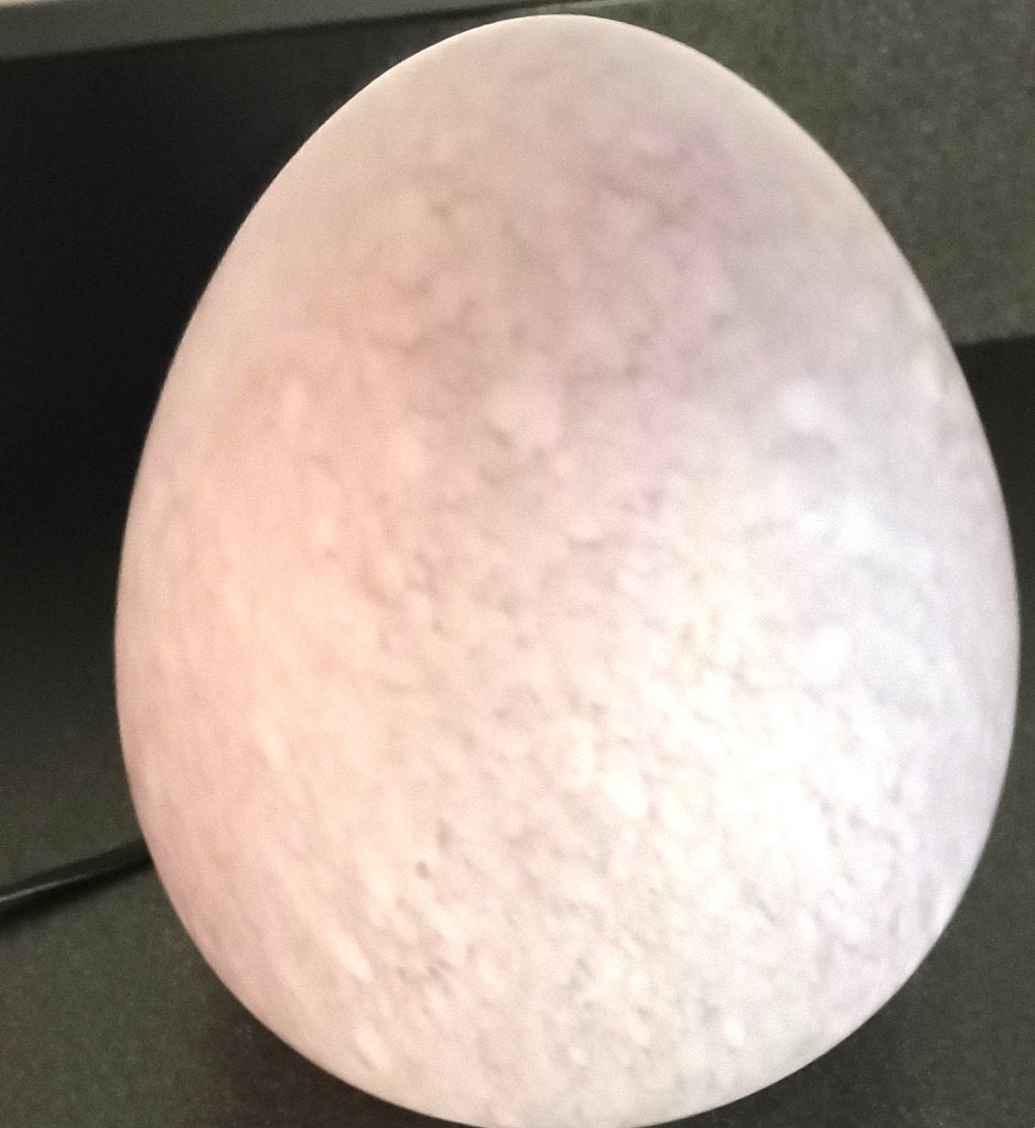 vintage W.L.P.  Egg lamp - tafellamp jaren 80  (paars), Gebruikt, Overige merken, Met schakelaar, Ophalen of Verzenden