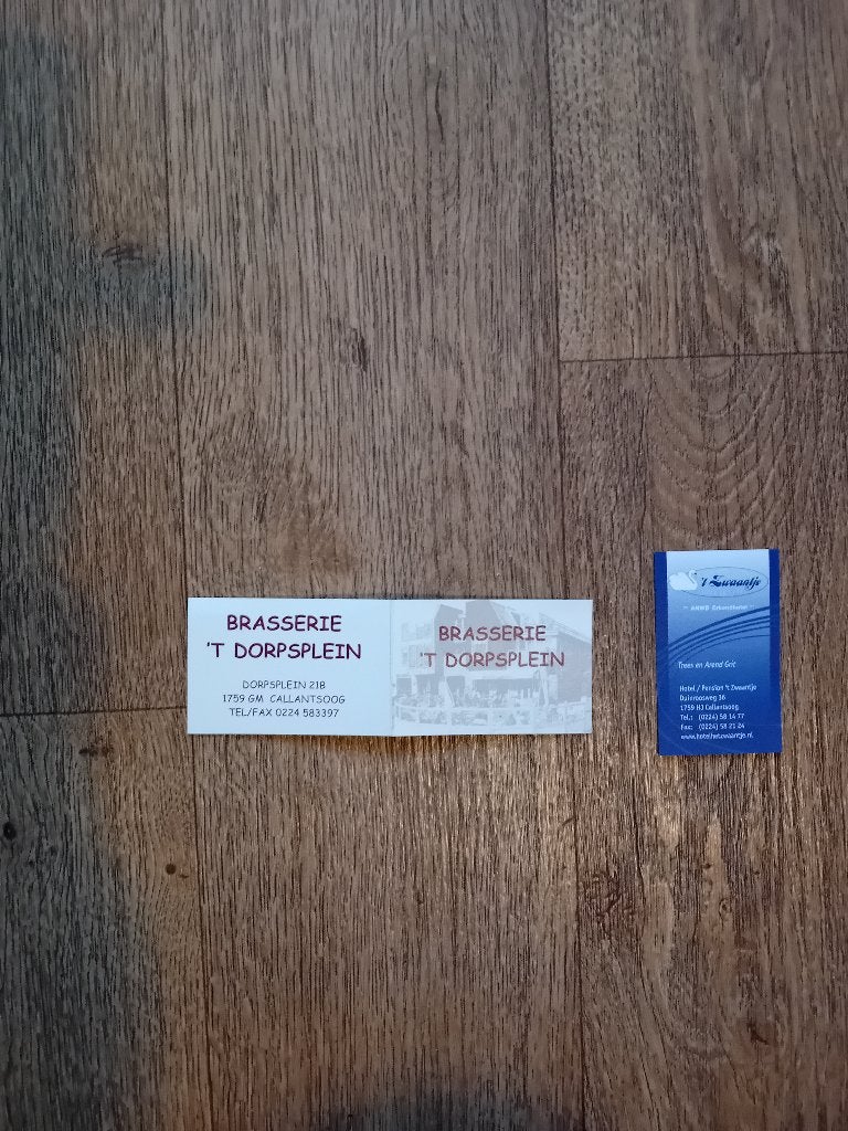 2 visitekaartjes Callantsoog, Ophalen of Verzenden, 2000 tot heden, Visitekaartje