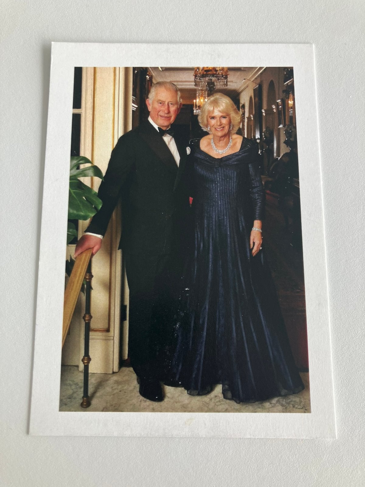 Kerstwens Charles en Camilla, kaart van voor de kroning, Verzamelen, Koninklijk Huis en Royalty, Ophalen of Verzenden, Zo goed als nieuw