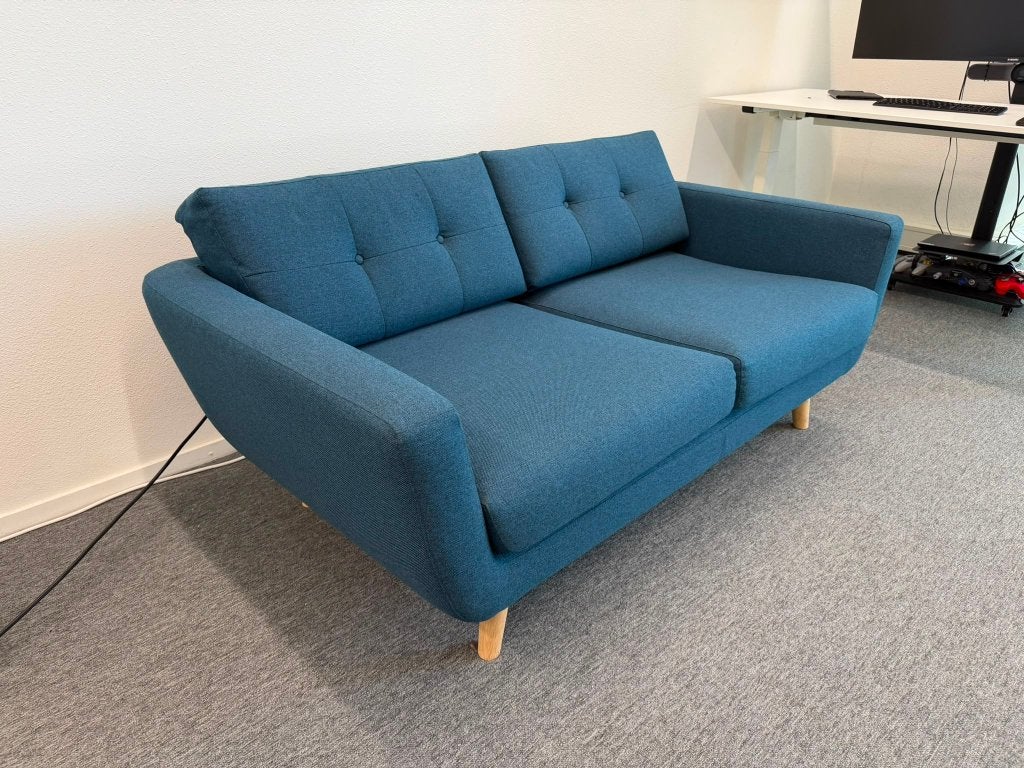 Sofa Company VERA 2 Seater - BLUE, Huis en Inrichting, Ophalen, 150 tot 200 cm, Tweepersoons, 75 tot 100 cm
