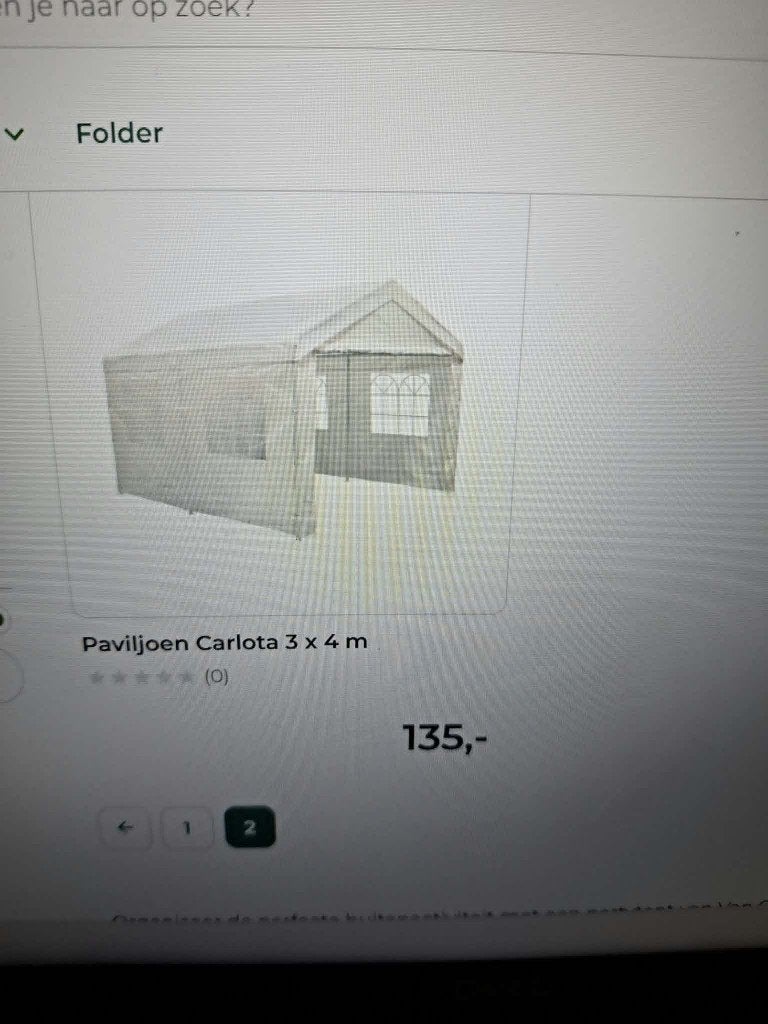 partytent / Paviljoen, Ophalen, Nieuw, Minder dan 5 meter, Partytent