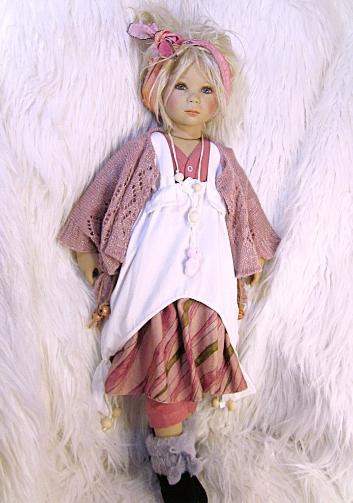 Outfit met laarsjes voor 80 cm Himstedt Zwergnase poppen, Verzamelen, Poppen, Verzenden, Nieuw, Kleertjes