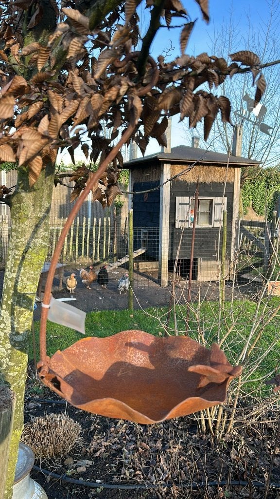 Roestige vogelvoederbak hangend Nieuw, Tuin en Terras, Ophalen of Verzenden, Nieuw