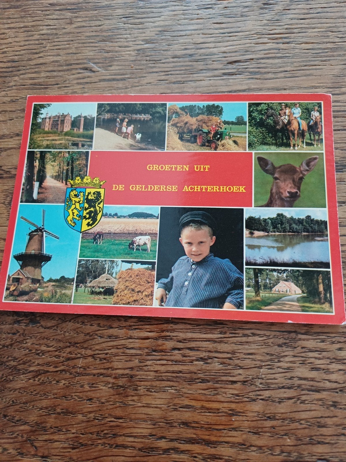 GROETEN UIT DE GELDERSE ACHTERHOEK ANSICHTKAART, Ophalen of Verzenden