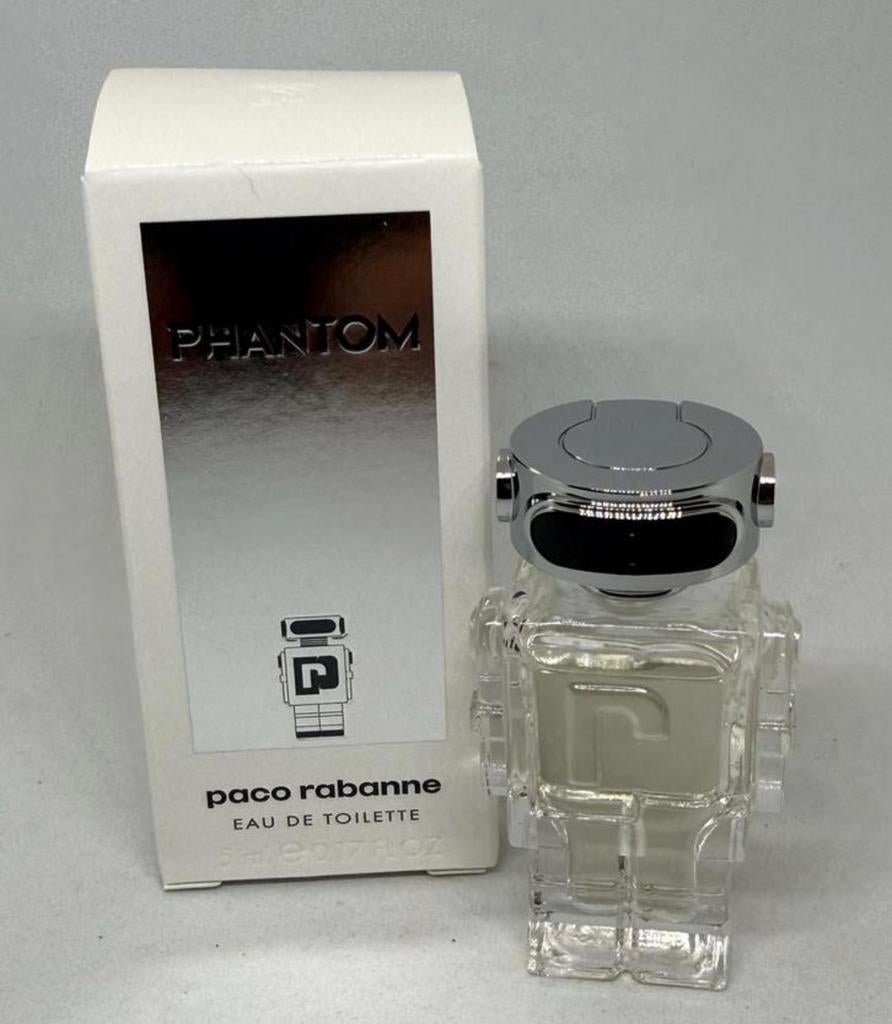 Parfumminiatuur Phantom Paco Rabanne 5 ml eau de toilette, Verzamelen, Parfumverzamelingen, Verzenden, Nieuw, Miniatuur, Gevuld