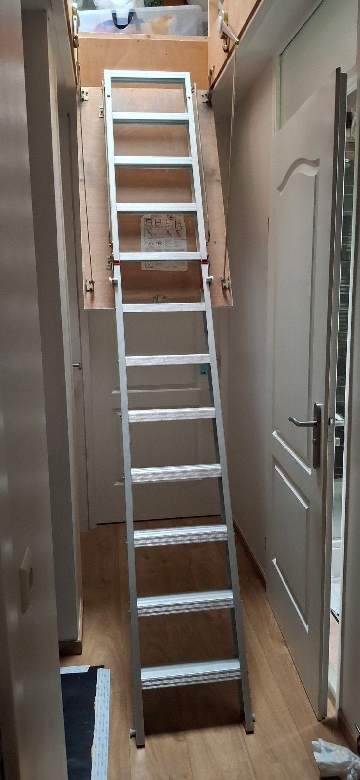 Roto Frank Zoldertrap - Inschuifbaar aluminium vlisotrap, Ophalen, Minder dan 2 meter
