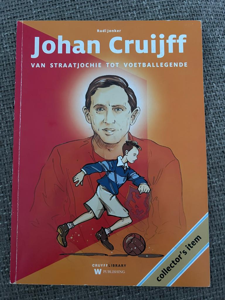 Johan Cruiff stripboek, Boeken, Ophalen of Verzenden, Zo goed als nieuw, Balsport