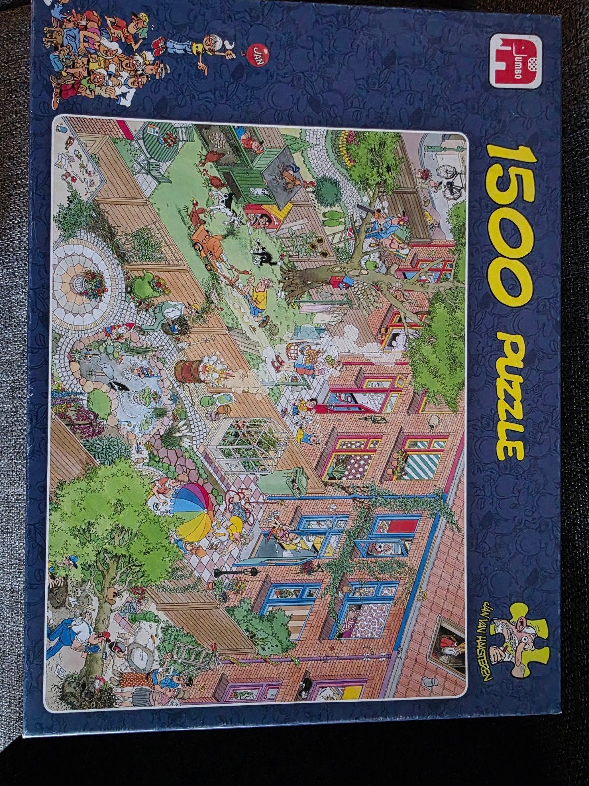 Jan van Haasteren puzzel; de buren, Ophalen of Verzenden, 500 t/m 1500 stukjes, Gebruikt, Legpuzzel