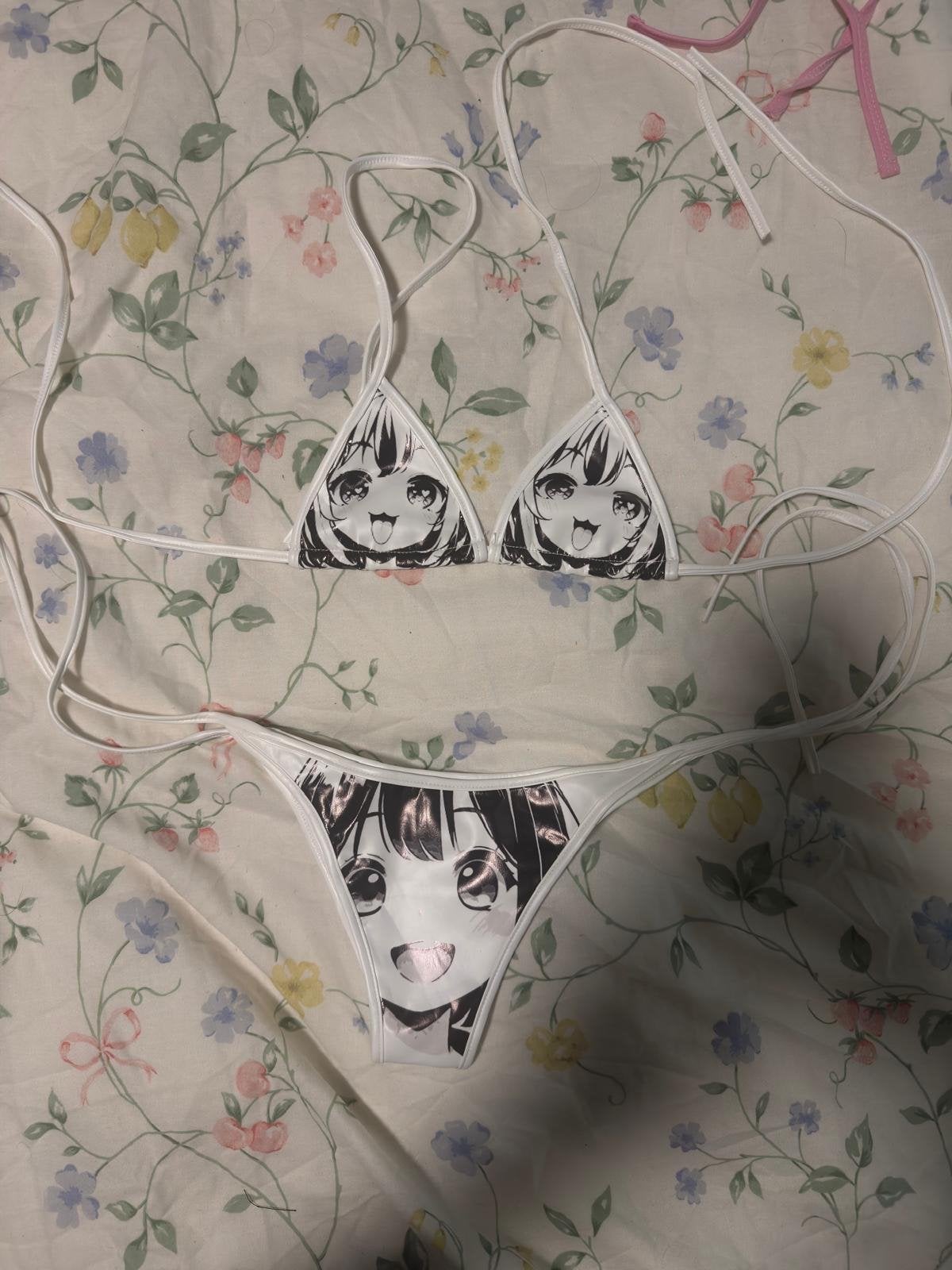Anime Micro Bikini - Speels en Uniek, Ophalen of Verzenden, Nieuw, Wit, Bikini
