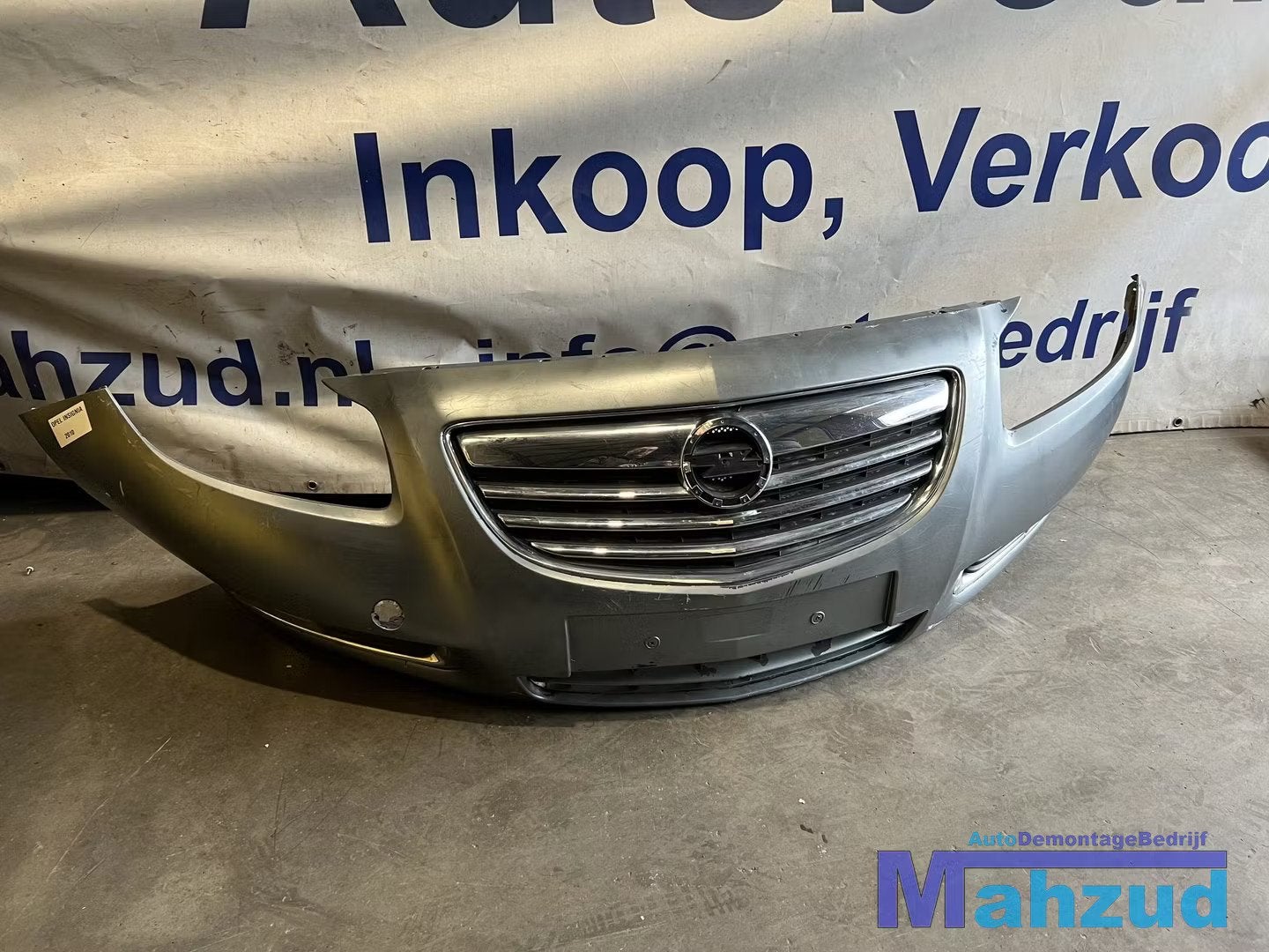 OPEL INSIGNIA A grijs voorbumper bumper voor 2008-2017, Auto-onderdelen, Gebruikt, Voor, Opel Automobile GmbH, Ophalen of Verzenden