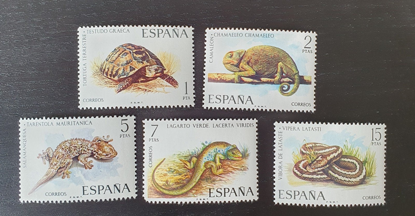 Spanje 1974 Reptielen Michel 2087-2091 postfris, Verzenden, Postfris, Dier of Natuur