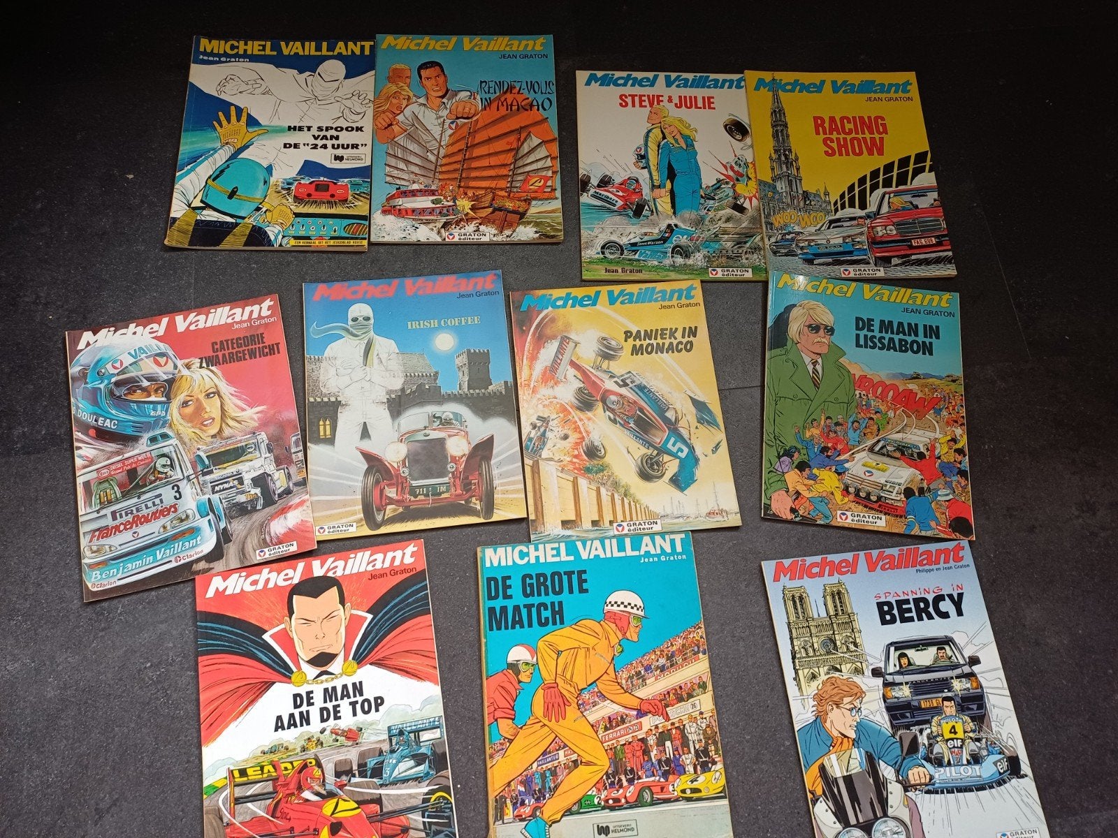 Grote collectie Michel Vaillant stripboeken, Meerdere stripboeken, Ophalen, Gelezen