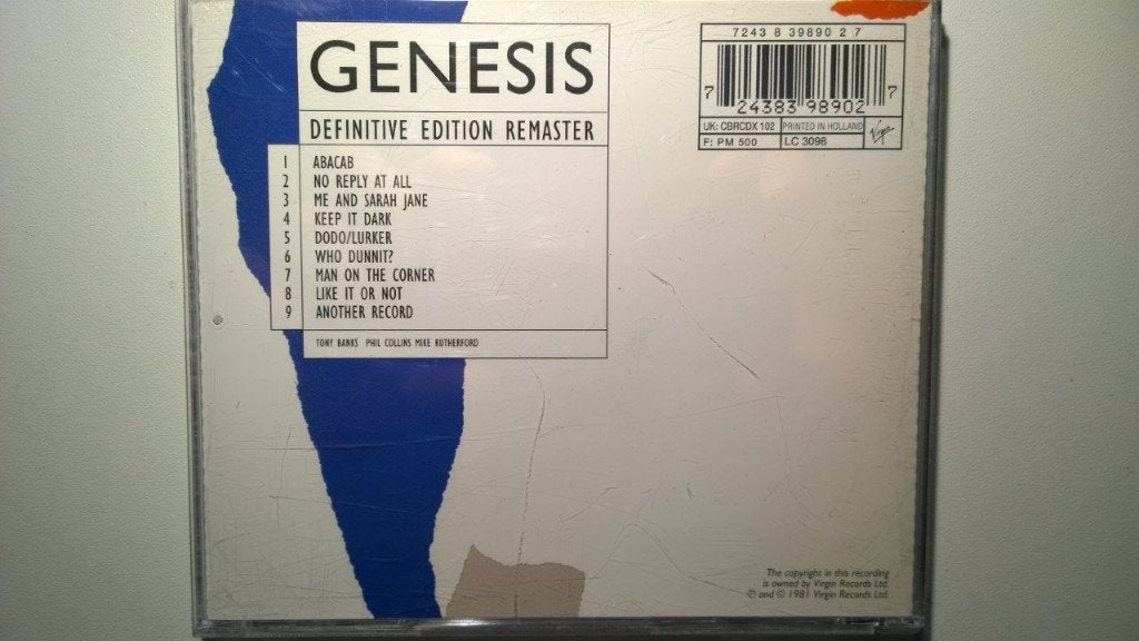Genesis - Abacab, Cd's en Dvd's, Cd's | Rock, Ophalen of Verzenden, Zo goed als nieuw, Poprock, Album