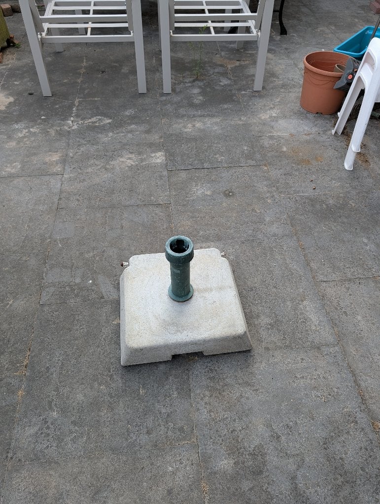parasolpoot beton, Tuin en Terras, Parasols, Ophalen, Gebruikt, Minder dan 1 meter, Parasolvoet