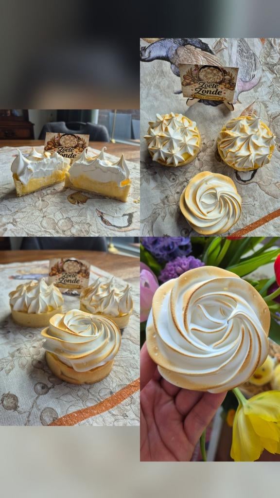 Citroen merengue gebakjes, Hobby en Vrije tijd, Taarten en Cupcakes maken, Ophalen, Taarten of Cupcakes, Overige typen
