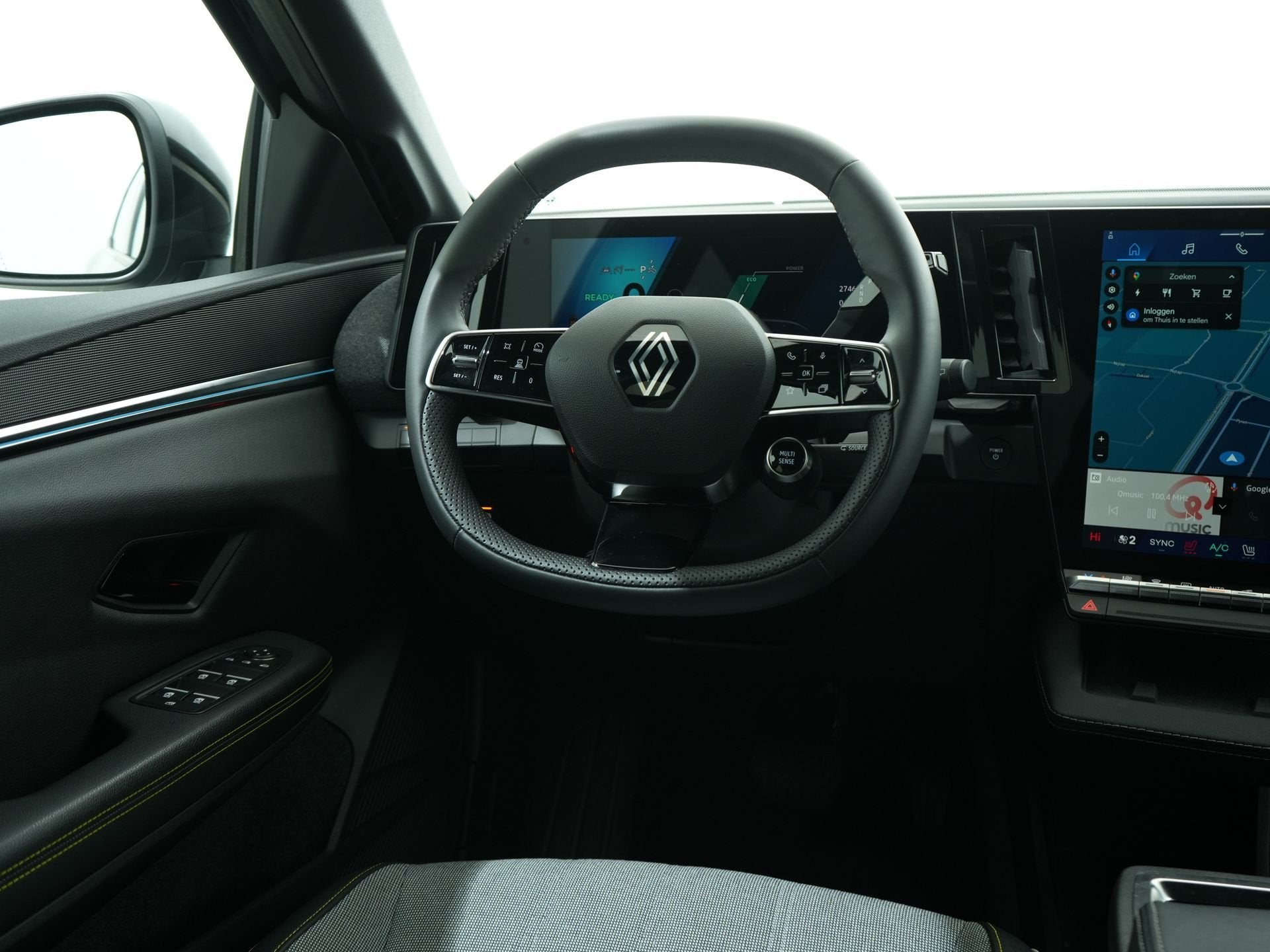 Renault Mégane E-Tech EV60 OPTIMUM CHARGE 220PK TECHNO SOH, Zwart, Leder en Stof, Zwart, Origineel Nederlands
