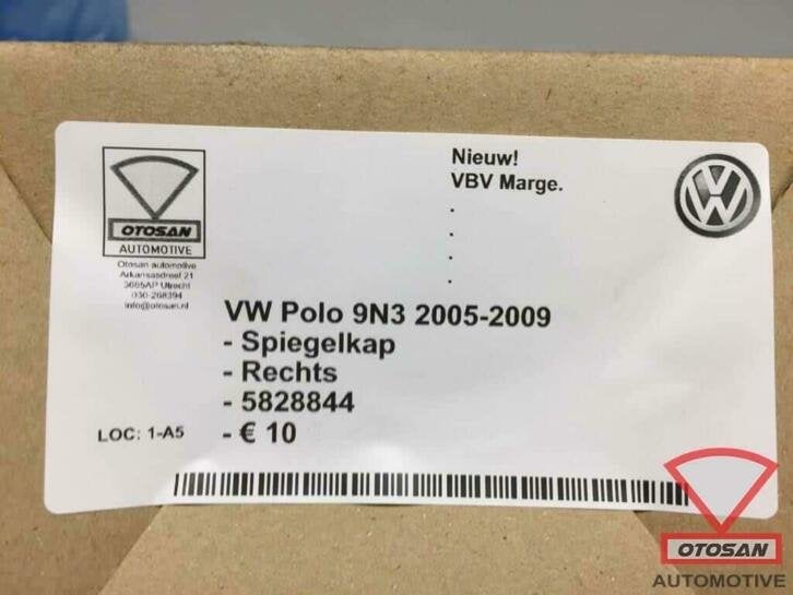 vw polo 9n3 2005 2009 spiegelkap spiegel kap rechts nieuw! 5, Volkswagen, Volkswagen AG, Nieuw, Berliner Ring 2
38440  Wolfsburg, DE
