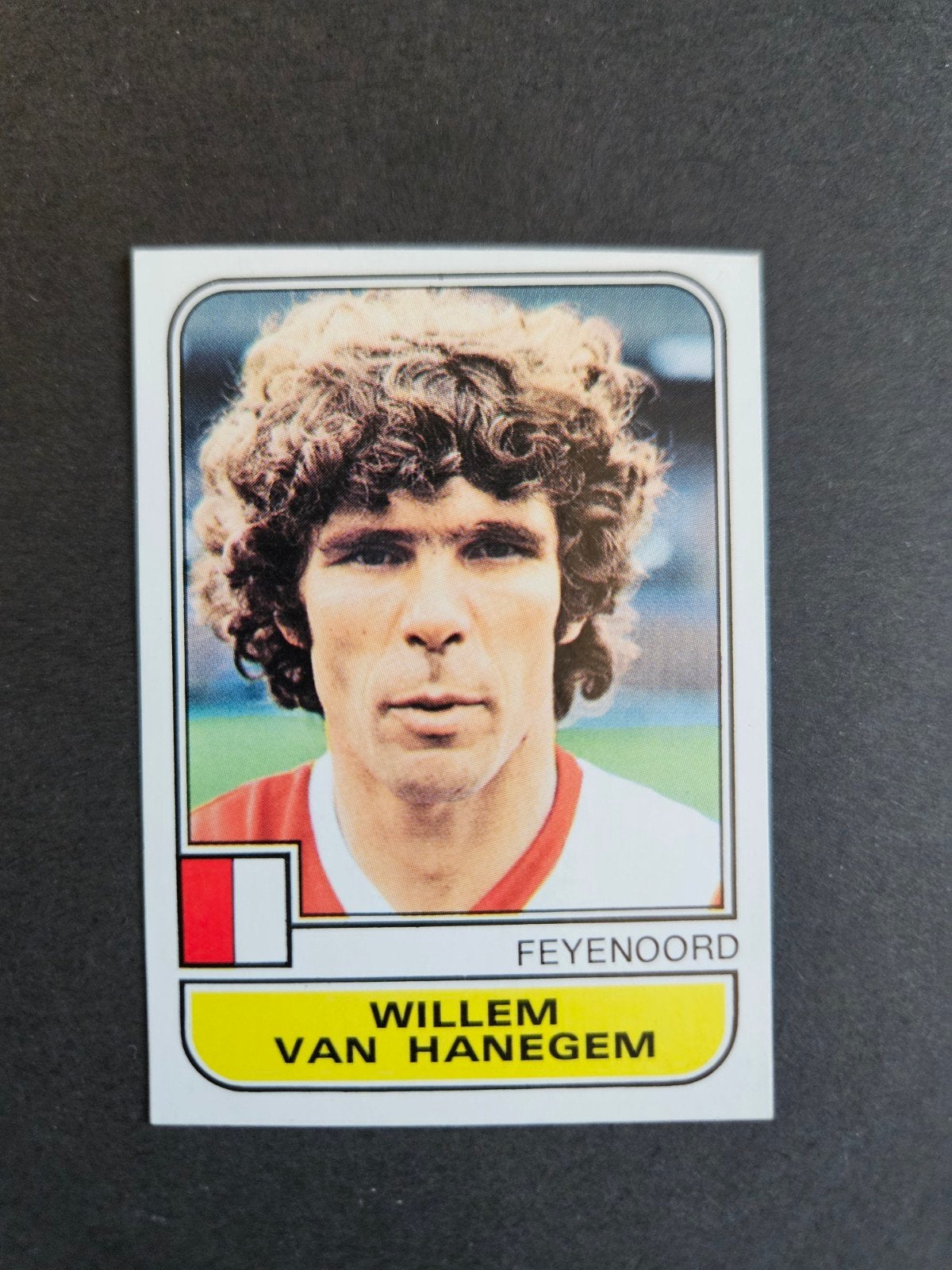 Panini: WILLEM VAN HANEGEM (Feyenoord) - Voetbal 82, Ophalen of Verzenden, Zo goed als nieuw, Feyenoord, Poster, Plaatje of Sticker