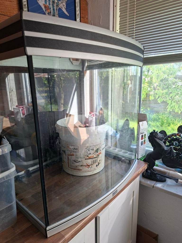 Glazen bak/ aquarium, Ophalen, Zo goed als nieuw