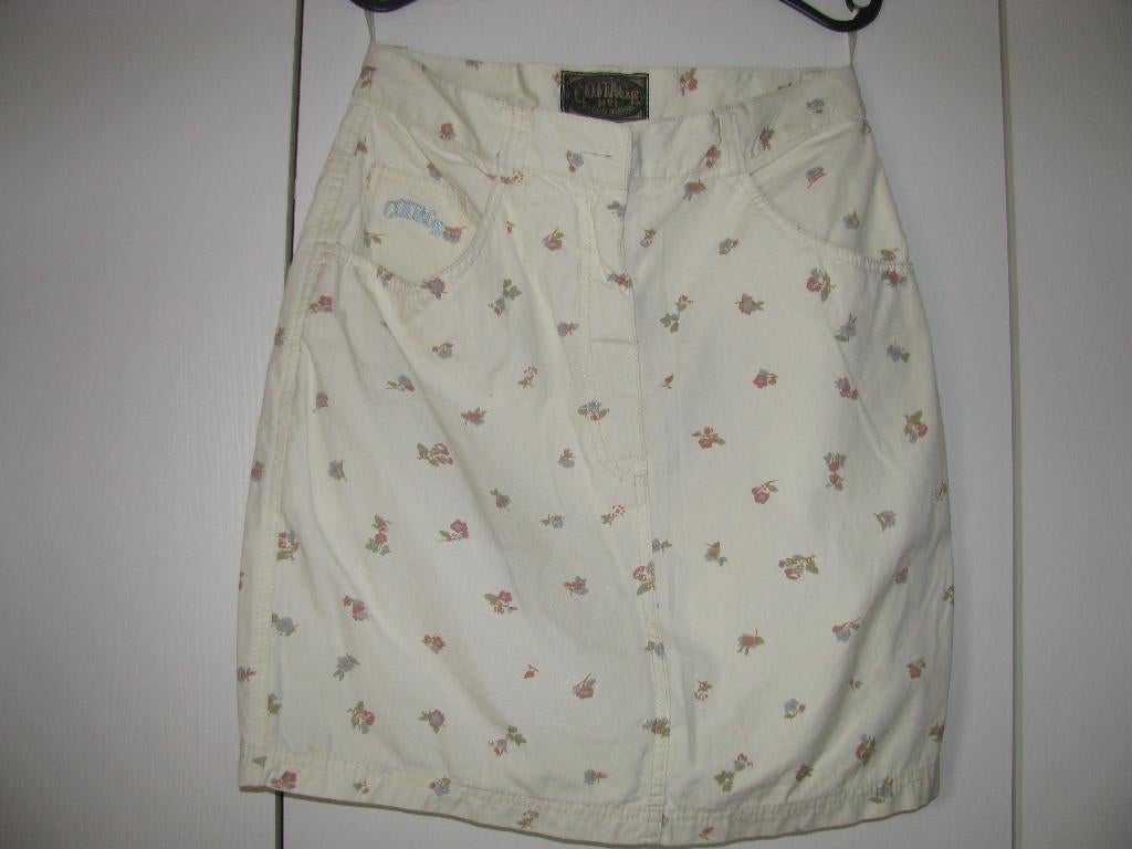 Mooie 100% Katoenen ROK van Cottage maat 38 Lengte 47 cm., Kleding | Dames, Maat 38/40 (M), Cottage, Ophalen of Verzenden, Zo goed als nieuw