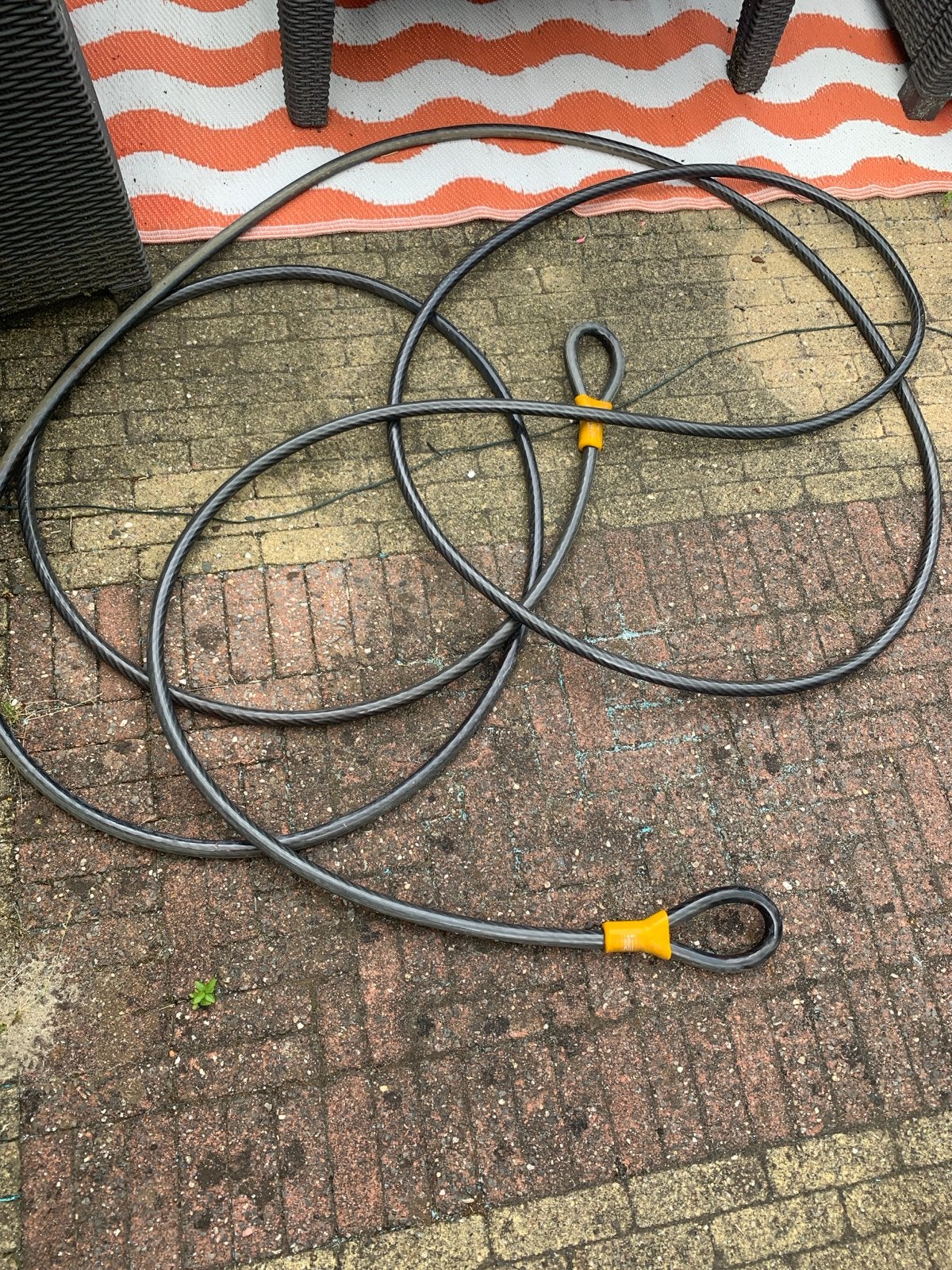 Stalen kabel voor het beveiligen van een sloep (zonder slot), Ophalen, Gebruikt, Overige typen