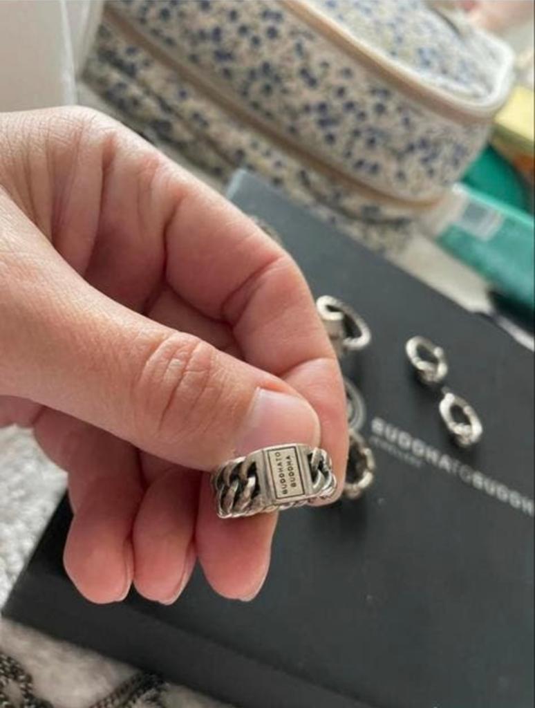 Buddha to Buddha ring MT 16, Sieraden, Tassen en Uiterlijk, Ringen, Gebruikt, Ophalen of Verzenden, Kleiner dan 17, Dame of Heer