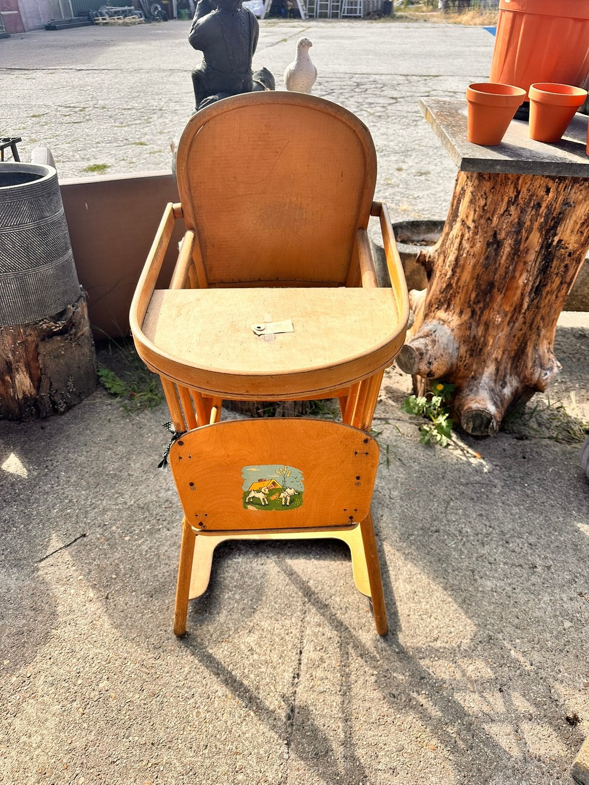 Vintage kinderstoeltje, Ophalen, Gebruikt, Overige typen