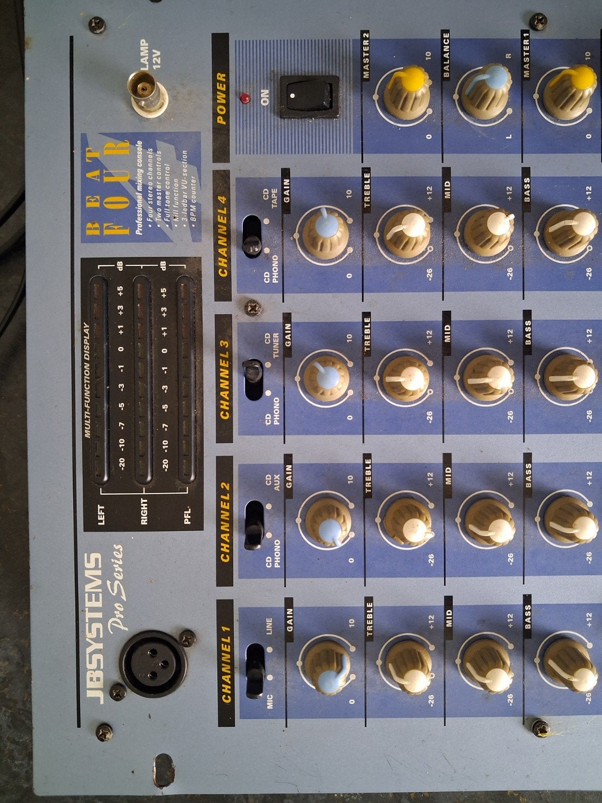 JB Systems Beat Four Pro Series DJ Mixer - Gebruikt, Ophalen, Gebruikt, Dj-set, Overige merken