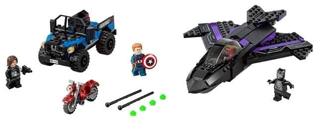 Lego Marvel 76047 Black Panther Pursuit, Ophalen of Verzenden, Gebruikt, Complete set, Lego