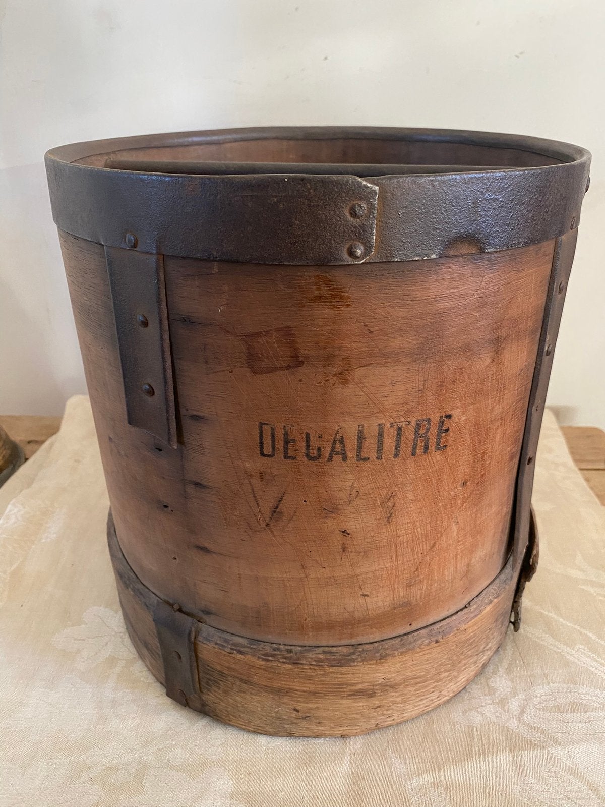 Graanmaatbeker decalitre, Antiek en Kunst, Ophalen of Verzenden